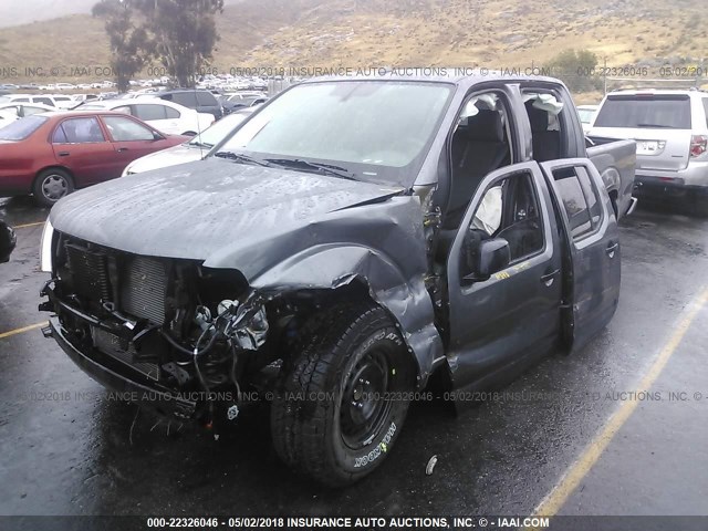 1N6AD0ER9HN709845 - 2017 NISSAN FRONTIER S/SV/SL/PRO-4X GRAY photo 2