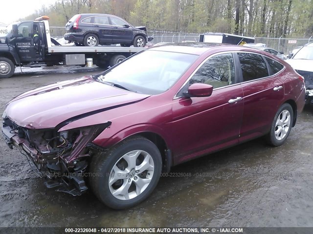 5J6TF1H51AL005462 - 2010 HONDA ACCORD CROSSTOUR EXL RED photo 2