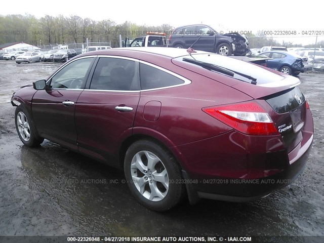 5J6TF1H51AL005462 - 2010 HONDA ACCORD CROSSTOUR EXL RED photo 3