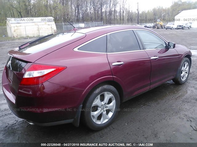 5J6TF1H51AL005462 - 2010 HONDA ACCORD CROSSTOUR EXL RED photo 4