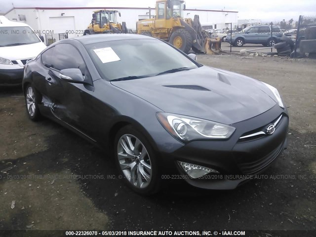 KMHHT6KJ8FU127353 - 2015 HYUNDAI GENESIS COUPE 3.8L GRAY photo 1