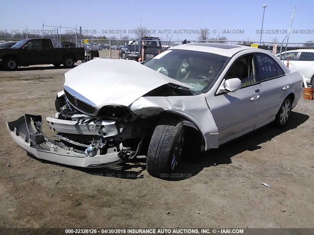 1LNHM87A45Y640267 - 2005 LINCOLN LS WHITE photo 2