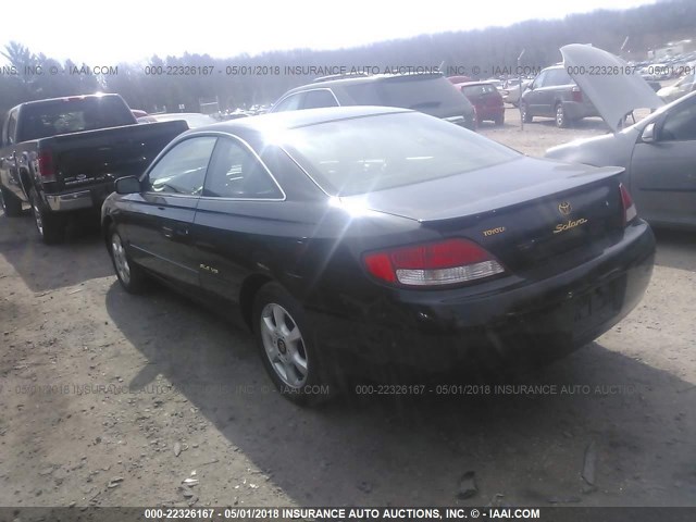 2T1CF28PXXC250807 - 1999 TOYOTA CAMRY SOLARA SE/SLE BLACK photo 3