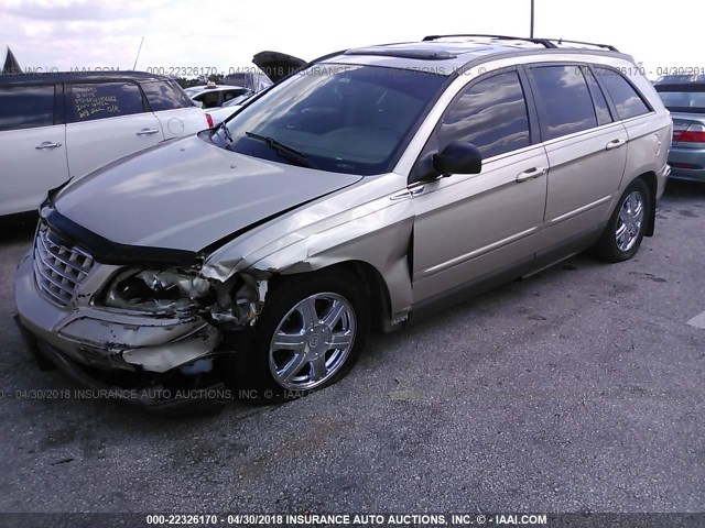 2C8GF68415R424189 - 2005 CHRYSLER PACIFICA TOURING GOLD photo 2