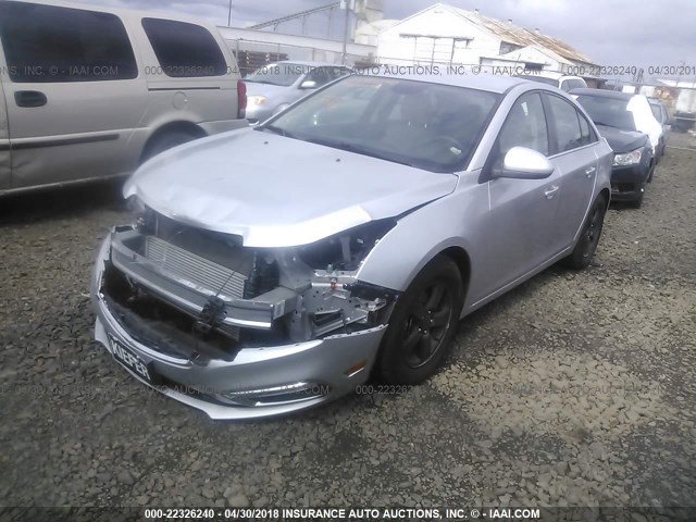 1G1PE5SB8G7136334 - 2016 CHEVROLET CRUZE LIMITED LT SILVER photo 2