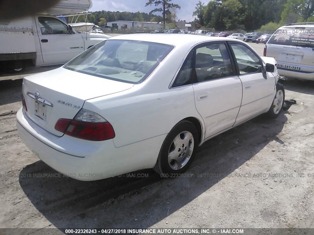 4T1BF28B94U385237 - 2004 TOYOTA AVALON XL/XLS WHITE photo 4