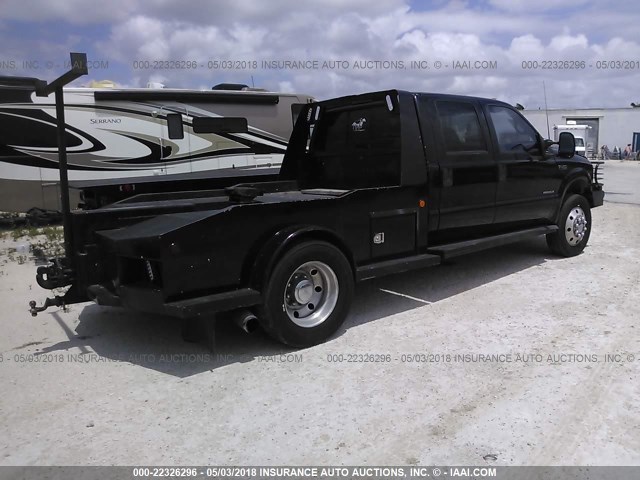 1FDXW46F51EC17270 - 2001 FORD F450 CREWCAB SUPER DUTY BLACK photo 4