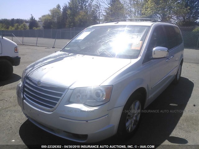 2A8HR64X49R514027 - 2009 CHRYSLER TOWN & COUNTRY LIMITED SILVER photo 2