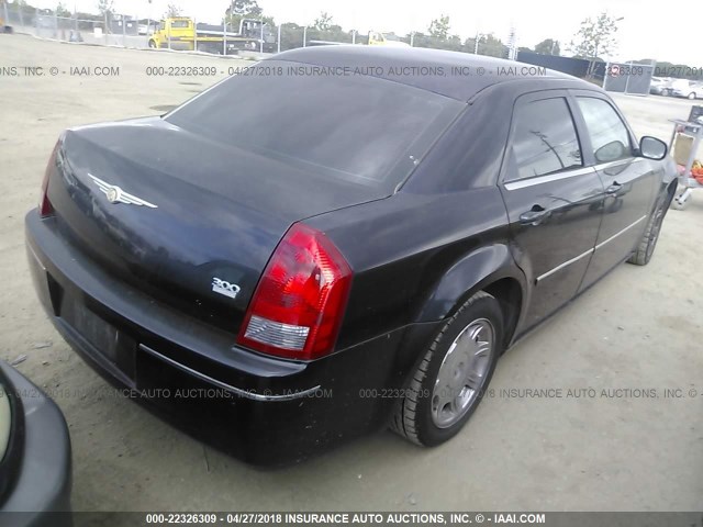 2C3KA53G96H104460 - 2006 CHRYSLER 300 TOURING BLACK photo 4