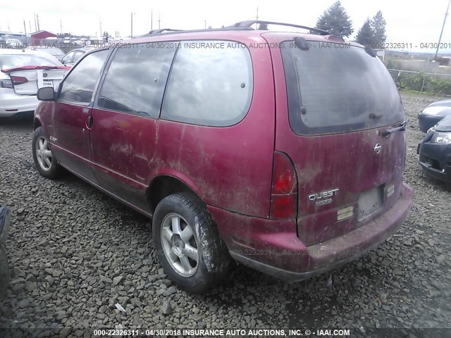 4N2DN11W7PD839168 - 1993 NISSAN QUEST GXE/XE/BASE RED photo 3