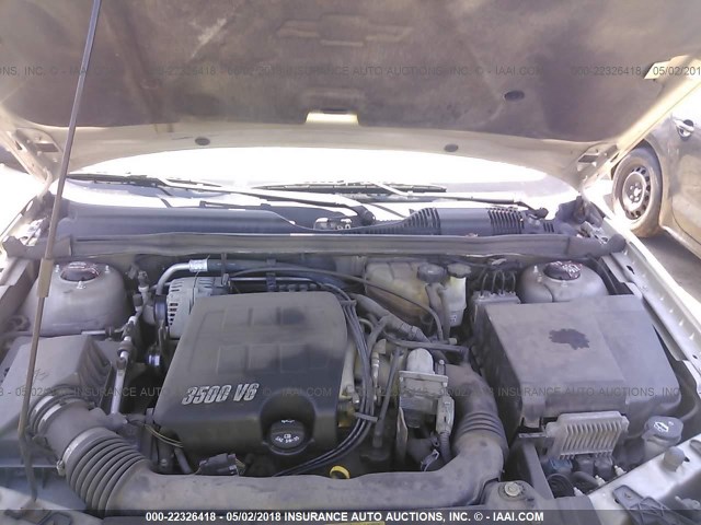 1G1ZT53896F180316 - 2006 CHEVROLET MALIBU LT SILVER photo 10