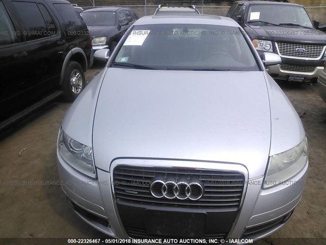 WAUDG74F56N035341 - 2006 AUDI A6 3.2 QUATTRO SILVER photo 6