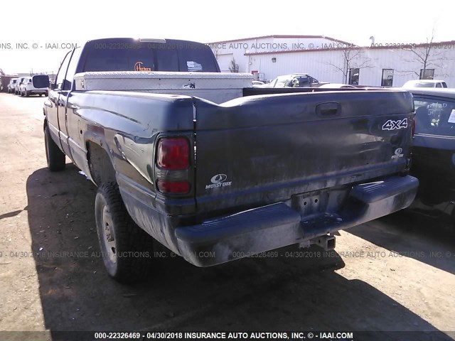 1B7KF23ZXXJ595411 - 1999 DODGE RAM 2500 BLACK photo 3