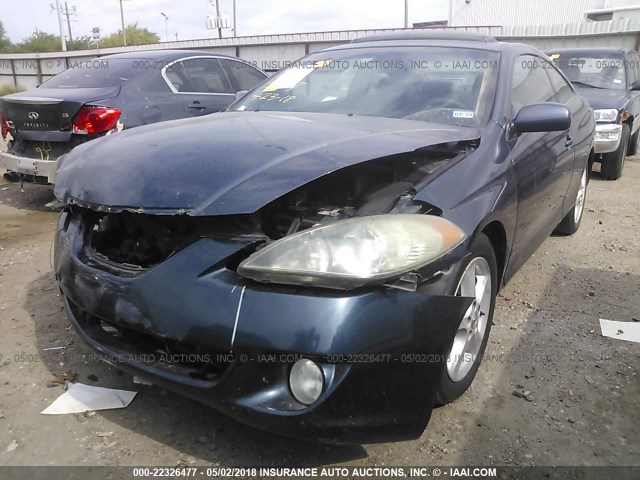 4T1CA38PX5U056133 - 2005 TOYOTA CAMRY SOLARA SE/SLE BLUE photo 2