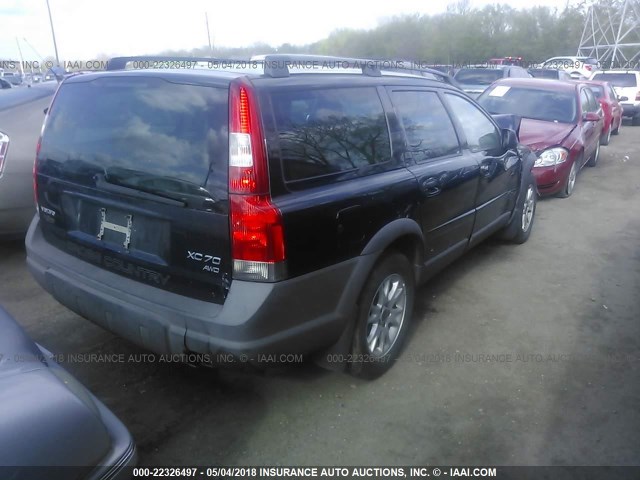 YV1SZ59H941158996 - 2004 VOLVO XC70 BLACK photo 4