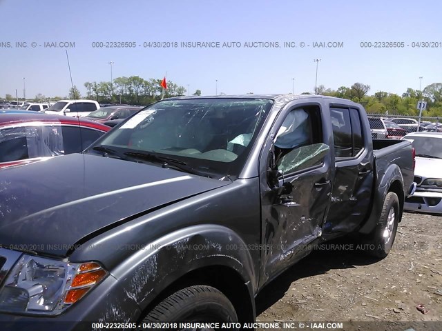 1N6DD0ER4HN767715 - 2017 NISSAN FRONTIER S/SV/SL/PRO-4X GRAY photo 6