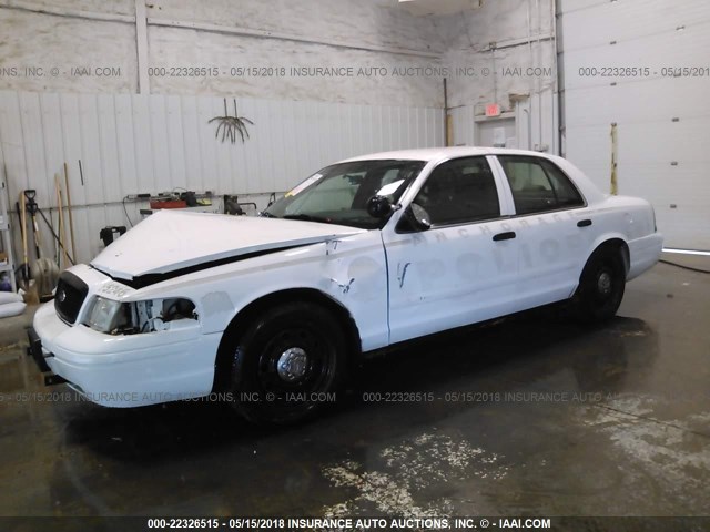 2FAFP71W36X107707 - 2006 FORD CROWN VICTORIA POLICE INTERCEPTOR WHITE photo 2