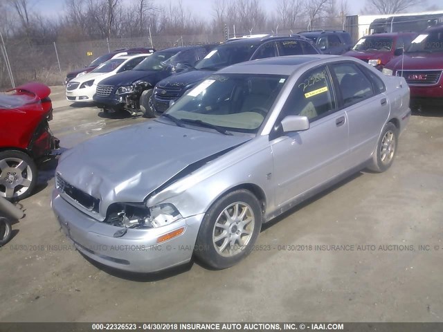 YV1VS27514F093833 - 2004 VOLVO S40 1.9T SILVER photo 2