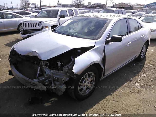 1G11A5SA8DU135531 - 2013 CHEVROLET MALIBU LS SILVER photo 2