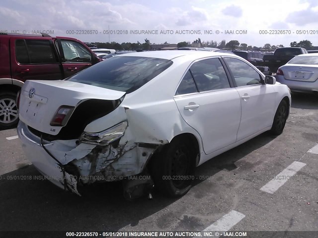 4T1BE46K28U740563 - 2008 TOYOTA CAMRY CE/LE/XLE/SE WHITE photo 6