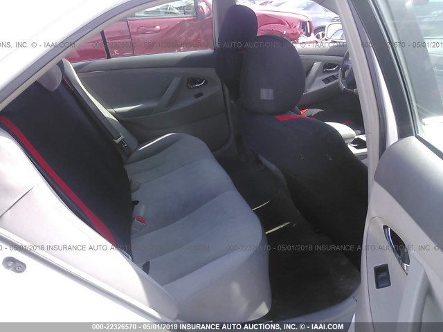 4T1BE46K28U740563 - 2008 TOYOTA CAMRY CE/LE/XLE/SE WHITE photo 8