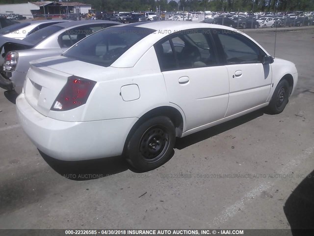 1G8AJ55FX6Z133164 - 2006 SATURN ION LEVEL 2 WHITE photo 4