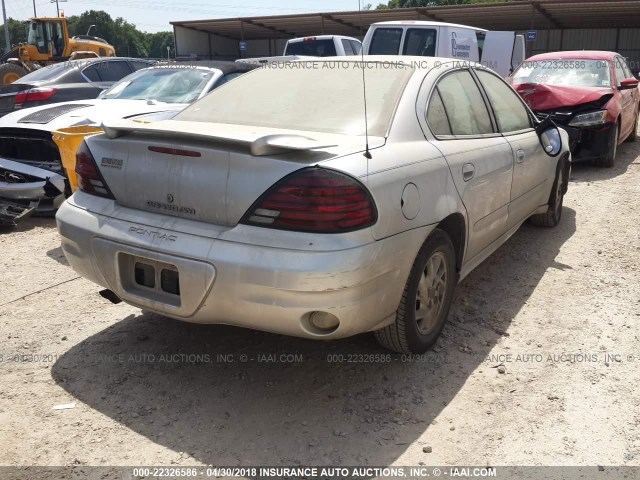 1G2NF52E34M536454 - 2004 PONTIAC GRAND AM SE1 SILVER photo 4