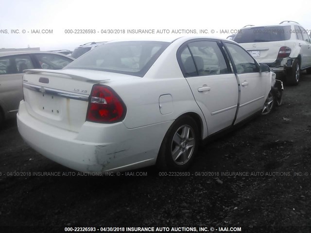 1G1ZT54885F126275 - 2005 CHEVROLET MALIBU LS 白色 照片 4