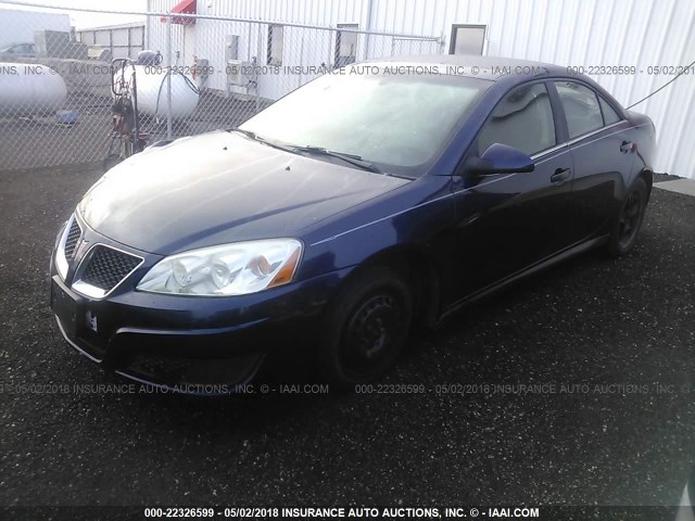 1G2ZA5E06A4143768 - 2010 PONTIAC G6 BLUE photo 2