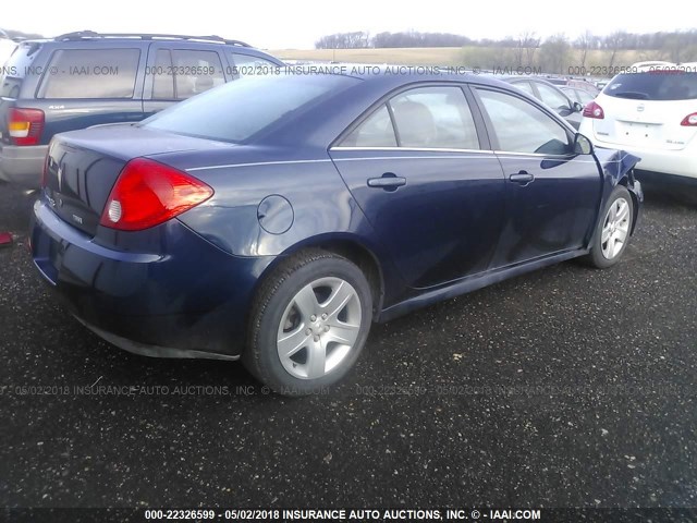 1G2ZA5E06A4143768 - 2010 PONTIAC G6 BLUE photo 4