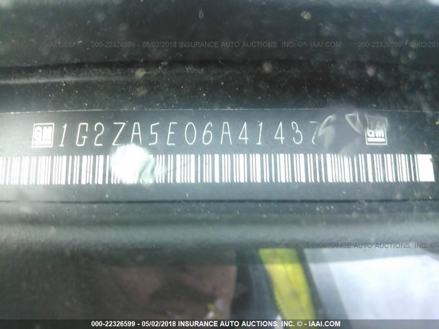 1G2ZA5E06A4143768 - 2010 PONTIAC G6 BLUE photo 9
