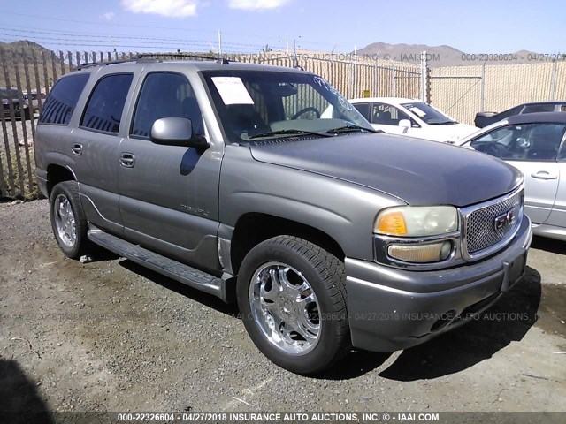 1GKEK63U85J132141 - 2005 GMC YUKON DENALI GRAY photo 1