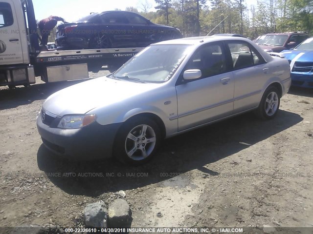 JM1BJ225630171673 - 2003 MAZDA PROTEGE DX/LX/ES SILVER photo 2