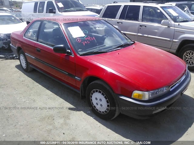 1HGCB7241MA048026 - 1991 HONDA ACCORD DX/LX RED photo 1