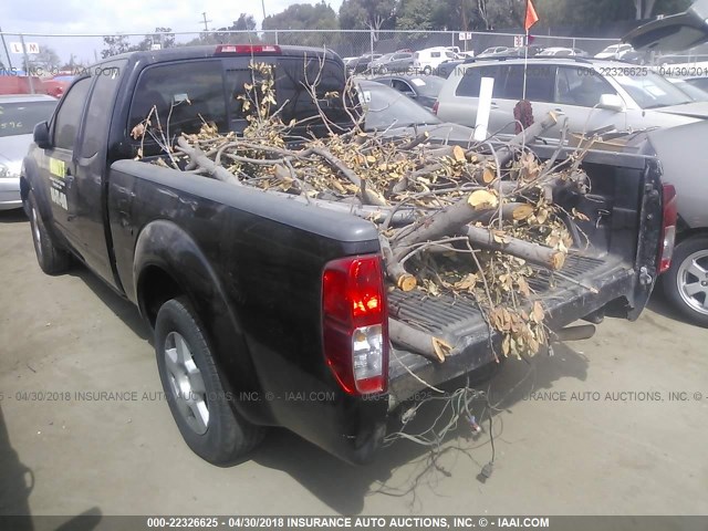 1N6BD06T66C454515 - 2006 NISSAN FRONTIER KING CAB XE BLACK photo 3