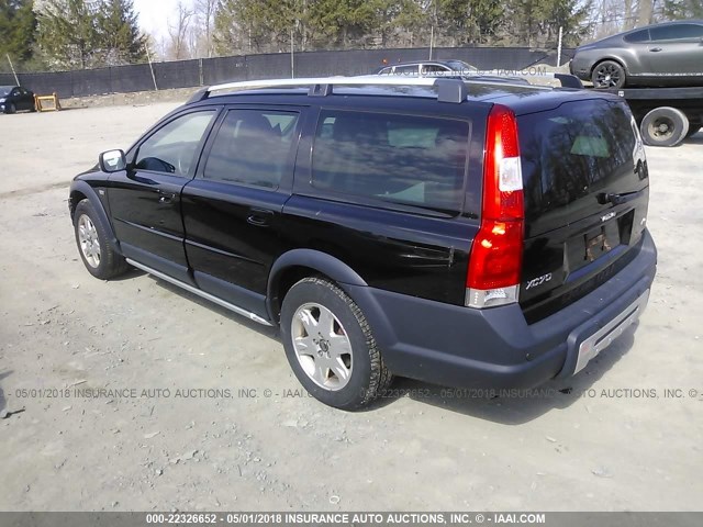 YV4SZ592461217597 - 2006 VOLVO XC70 BLACK photo 3