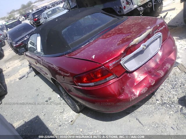 1C3EL55R95N699483 - 2005 CHRYSLER SEBRING TOURING RED photo 3