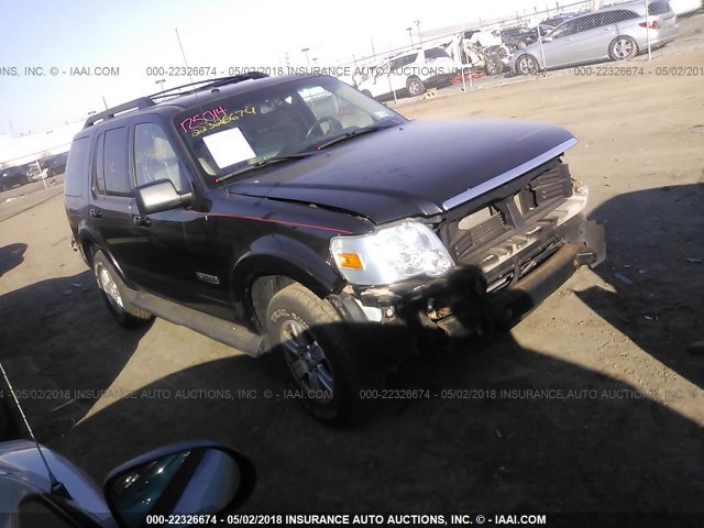 1FMEU73E18UA82234 - 2008 FORD EXPLORER XLT BLACK photo 1