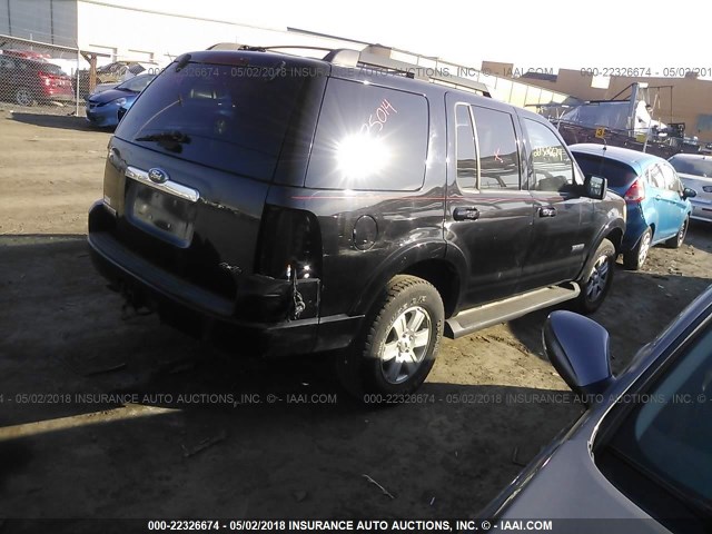 1FMEU73E18UA82234 - 2008 FORD EXPLORER XLT BLACK photo 4