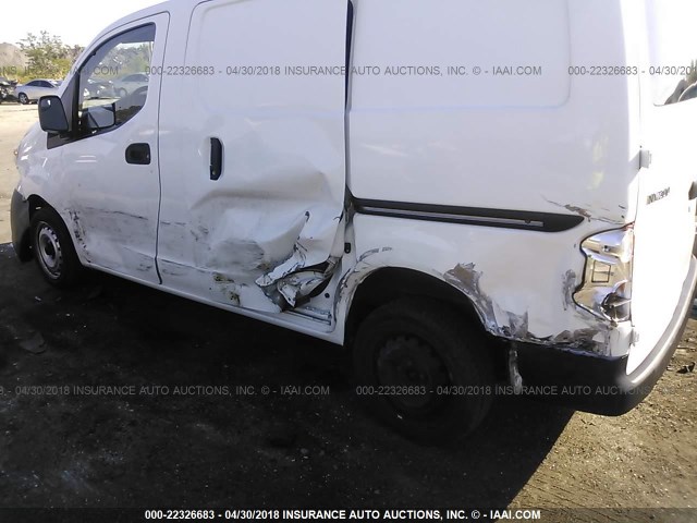 3N6CM0KN2FK700580 - 2015 NISSAN NV200 2.5S/2.5SV WHITE photo 6