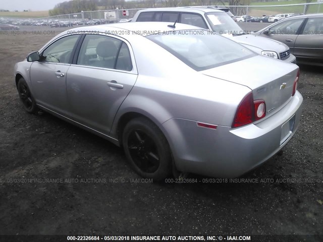 1G1ZG57B28F182275 - 2008 CHEVROLET MALIBU LS SILVER photo 3