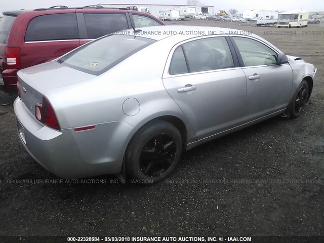 1G1ZG57B28F182275 - 2008 CHEVROLET MALIBU LS SILVER photo 4