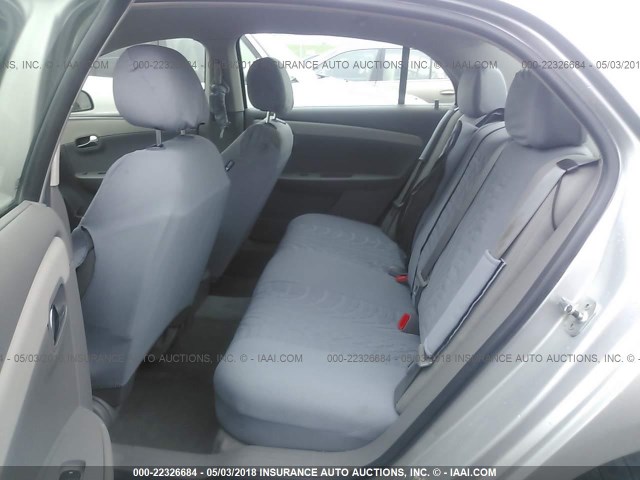1G1ZG57B28F182275 - 2008 CHEVROLET MALIBU LS SILVER photo 8