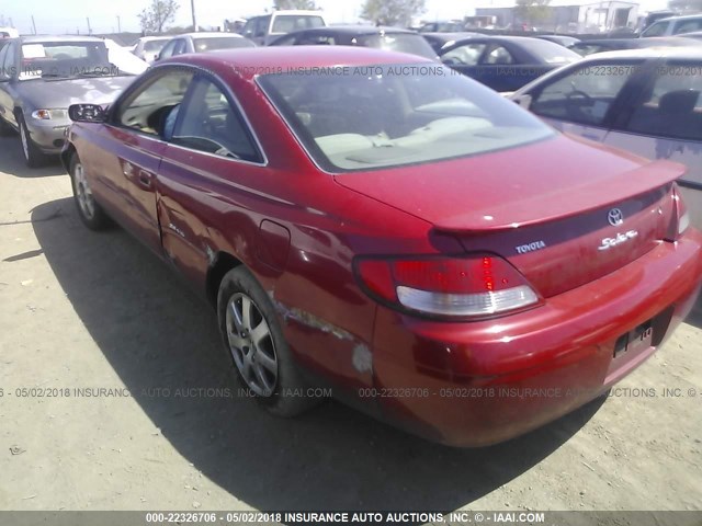 2T1CF22P3XC218838 - 1999 TOYOTA CAMRY SOLARA SE/SLE Qırmızı foto 3