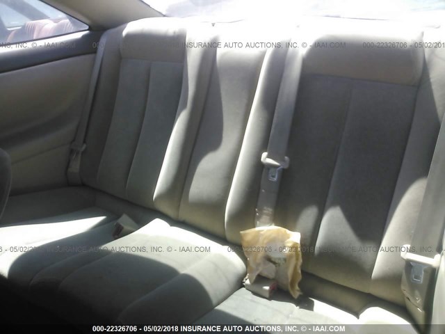 2T1CF22P3XC218838 - 1999 TOYOTA CAMRY SOLARA SE/SLE Qırmızı foto 8