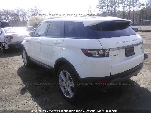 SALVR2BG8EH941876 - 2014 LAND ROVER RANGE ROVER EVOQU PURE PREMIUM WHITE photo 3