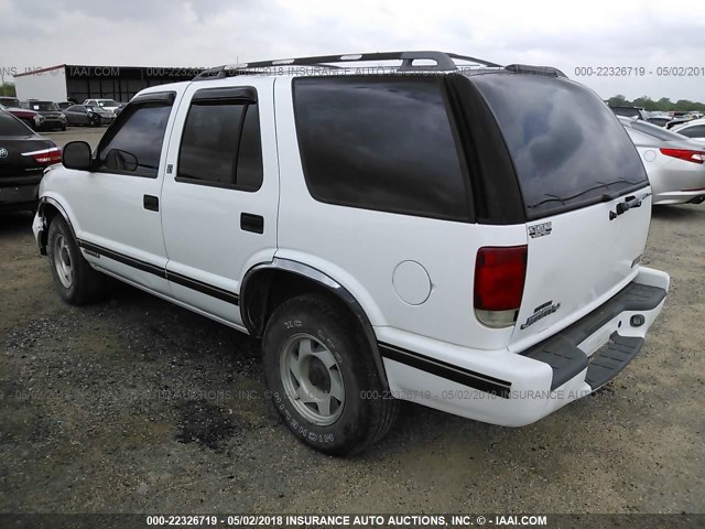 1GKCS13W7W2503720 - 1998 GMC JIMMY WHITE photo 3