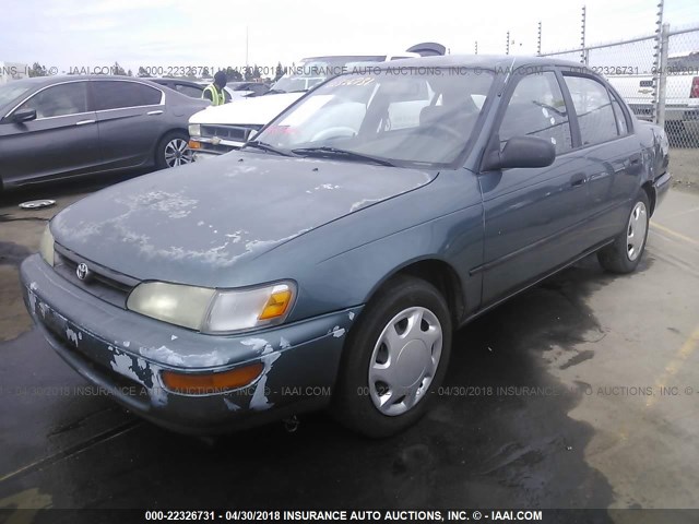 1NXAE09B6SZ296790 - 1995 TOYOTA COROLLA LE/DX BLUE photo 2