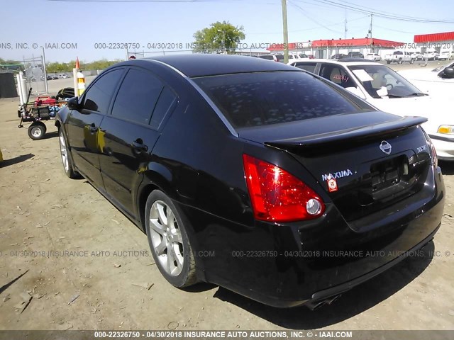 1N4BA41E18C834396 - 2008 NISSAN MAXIMA SE/SL BLACK photo 3