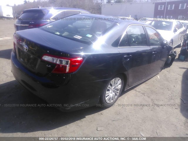 4T4BF1FK9CR259218 - 2012 TOYOTA CAMRY SE/LE/XLE BLACK photo 4